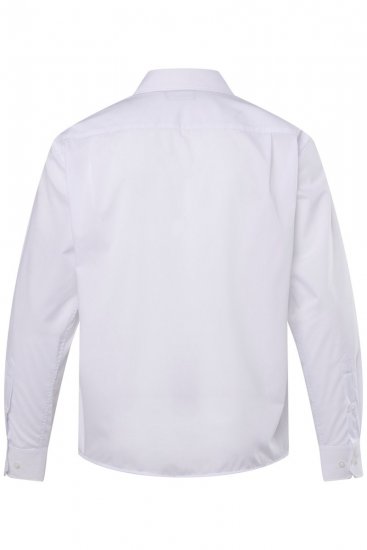Men+ 757 Biznesa krekls ar garām piedurknēm ar atvērtu apkakli Balts - Krekli - Krekli - 2XL-8XL