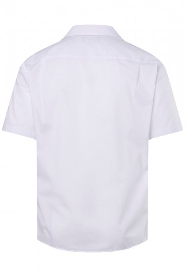 Men+ 758 Biznesa krekls ar īsām piedurknēm ar atvērtu apkakli Balts - Krekli - Krekli - 2XL-8XL