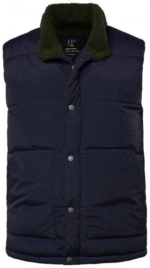 JP1880 831193 Veste ar teddy oderi Tumši zils - Jakas & Lietus apģērbs - Jakas - 2XL-12XL
