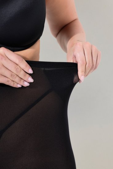 Ulla Popken 831196 Zeķes virs ceļgala 80 den Melns - Zeķubikses & zeķes - 