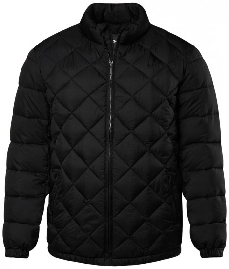 Men+ 494 Stepēta jaka ar stāvapkakli Melns - Jakas & Lietus apģērbs - Jakas - 2XL-12XL