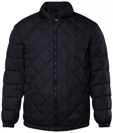 Men+ 494 Stepēta jaka ar stāvapkakli Tumši zils - Jakas & Lietus apģērbs - Jakas - 2XL-12XL