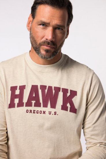 JP1880 T-Shirt Long Sleeve Hawk Off-White TALL - VĪRIEŠU APĢĒRBS MT-6XLT - Apģērbs gariem vīriešiem