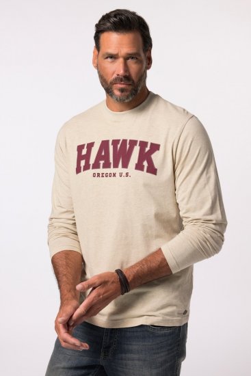 JP1880 T-Shirt Long Sleeve Hawk Off-White TALL - VĪRIEŠU APĢĒRBS MT-6XLT - Apģērbs gariem vīriešiem