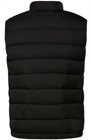 Men+ 578 Veste stepēta ar stāvapkakli Melns - Jakas & Lietus apģērbs - Jakas - 2XL-12XL