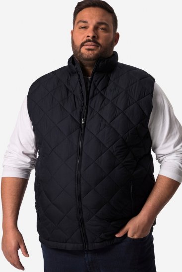 Men+ 578 Veste stepēta ar stāvapkakli Tumši zils - Jakas & Lietus apģērbs - Jakas - 2XL-12XL