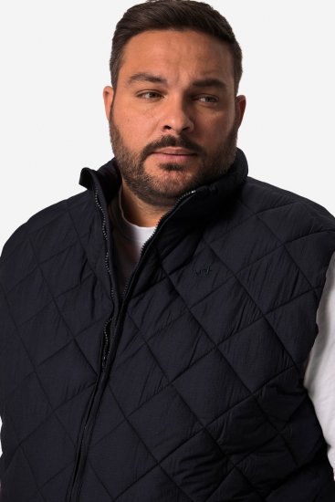 Men+ 578 Veste stepēta ar stāvapkakli Tumši zils - Jakas & Lietus apģērbs - Jakas - 2XL-12XL