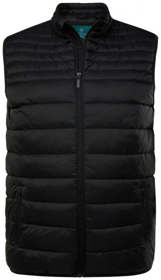 Boston Park 583 Veste stepēta ar stāvapkakli Melns - Jakas & Lietus apģērbs - Jakas - 2XL-12XL