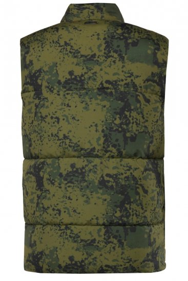 JP1880 831610 Veste stepēta kamuflāžas rakstā Zaļš - Jakas & Lietus apģērbs - Jakas - 2XL-12XL