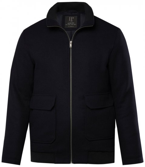 JP1880 831627 Bomber jaka no vilnas maisījuma Tumši zils - Jakas & Lietus apģērbs - Jakas - 2XL-12XL
