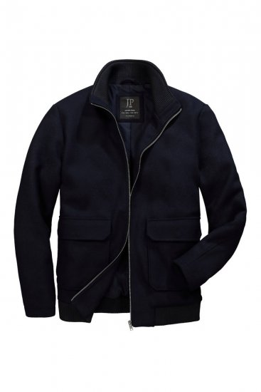 JP1880 831627 Bomber jaka no vilnas maisījuma Tumši zils - Jakas & Lietus apģērbs - Jakas - 2XL-12XL