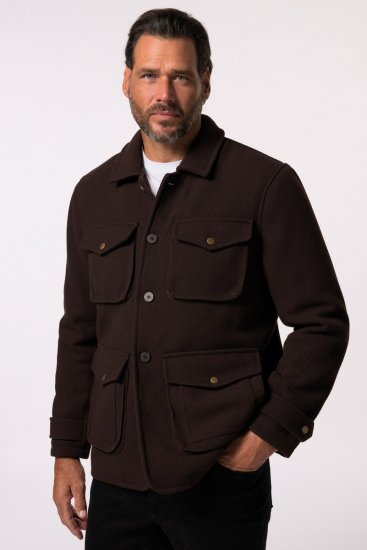 JP1880 Field Jacket Dark Brown - Jakas & Lietus apģērbs - Jakas - 2XL-12XL