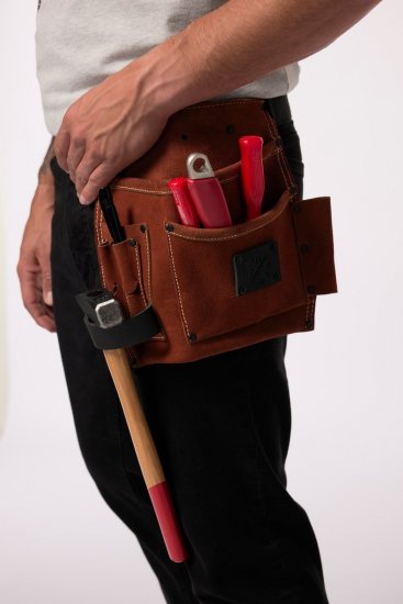 JP1880 832565 Instrumentu josta ādas īpaši garš Tumši brūns - Instrumentu jostas - 