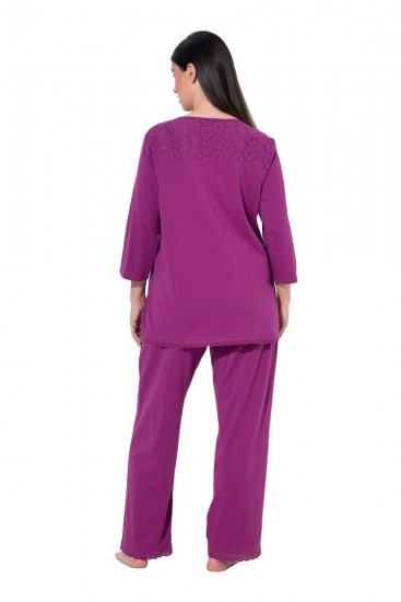 Ulla Popken 833660 Pidžama Violets - Pidžamas/Loungewear - 