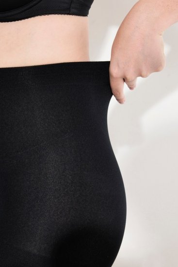 Ulla Popken 833809 Zeķubikses ar dzīvnieku rakstu Melns - Zeķubikses & zeķes - 