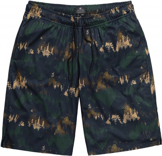 JP1880 Jay-Pi Bermuda QuickDry Mesh Fitness Shorts Khaki - Sporta apģērbs & outdoor - Liela izmēra sporta apģērbi vīriešiem