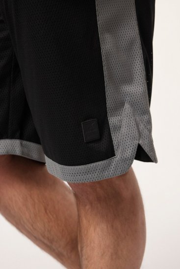 JP1880 Jay-Pi Bermuda QuickDry Mesh Fitness Shorts Black - Sporta apģērbs & outdoor - Liela izmēra sporta apģērbi vīriešiem