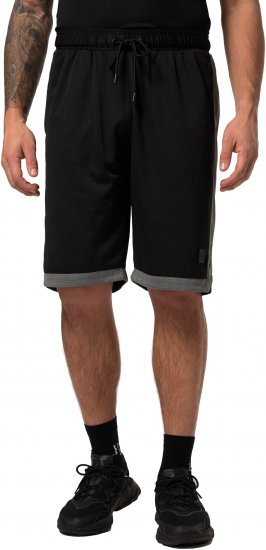 JP1880 Jay-Pi Bermuda QuickDry Mesh Fitness Shorts Black - Sporta apģērbs & outdoor - Liela izmēra sporta apģērbi vīriešiem