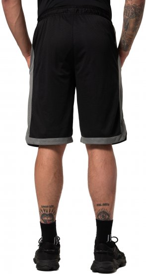 JP1880 Jay-Pi Bermuda QuickDry Mesh Fitness Shorts Black - Sporta apģērbs & outdoor - Liela izmēra sporta apģērbi vīriešiem