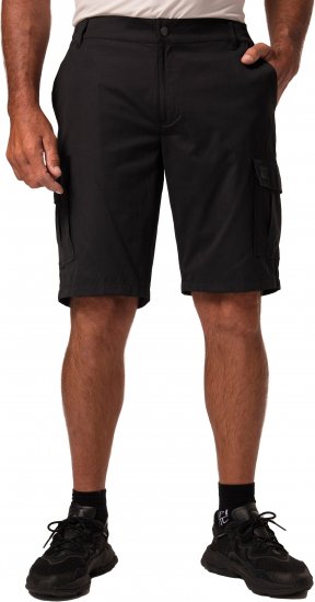 JP1880 Jay-Pi Bermuda QuickDry Cargo Shorts Black - Sporta apģērbs & outdoor - Liela izmēra sporta apģērbi vīriešiem