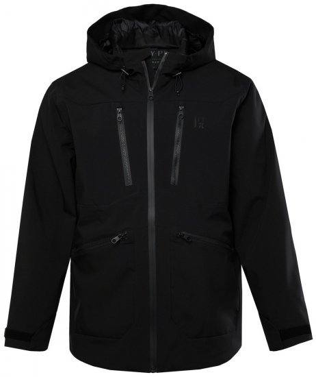 Jay-Pi 834145 Ūdensnecaurlaidīga funkcionāla jaka Melns - Sporta apģērbs & outdoor - Liela izmēra sporta apģērbi vīriešiem