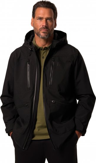 JP1880 Jay-Pi Functional Jacket Black - Sporta apģērbs & outdoor - Liela izmēra sporta apģērbi vīriešiem