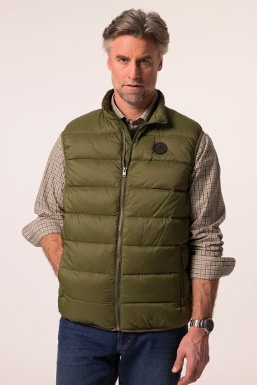Boston Park 460 Veste stepēta ar stāvapkakli Olīvzaļš - Jakas & Lietus apģērbs - Jakas - 2XL-12XL