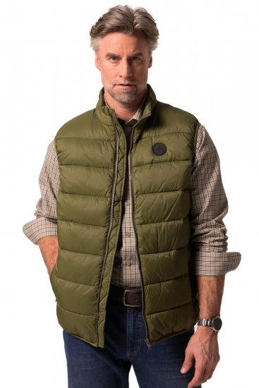 Boston Park 460 Veste stepēta ar stāvapkakli Olīvzaļš - Jakas & Lietus apģērbs - Jakas - 2XL-12XL