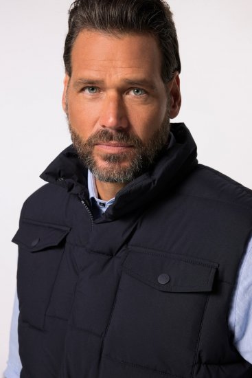 JP1880 834648 Veste stepēta ar stāvapkakli Tumši zils - Jakas & Lietus apģērbs - Jakas - 2XL-12XL