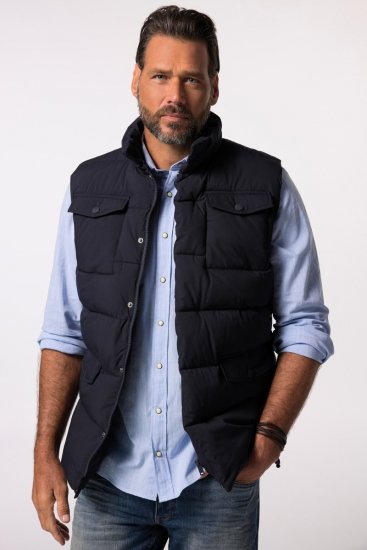 JP1880 834648 Veste stepēta ar stāvapkakli Tumši zils - Jakas & Lietus apģērbs - Jakas - 2XL-12XL