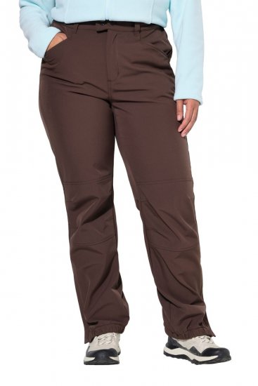 Ulla Popken 834662 Softshell bikses ar flīsa oderi Taupe - Outdoor - 