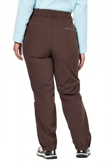 Ulla Popken 834662 Softshell bikses ar flīsa oderi Taupe - Outdoor - 