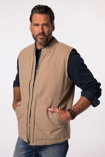 JP1880 834734 Canvas veste Tumši bēšs - Jakas & Lietus apģērbs - Jakas - 2XL-12XL