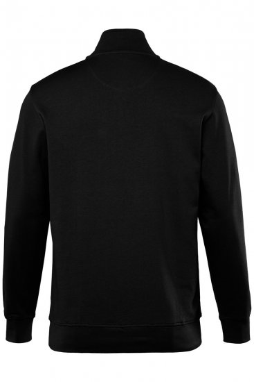 Men+ 856 Džemperis ar īsu rāvējslēdzēju Melns - Džemperi un džemperi ar kapuci - Džemperi - 2XL-14XL