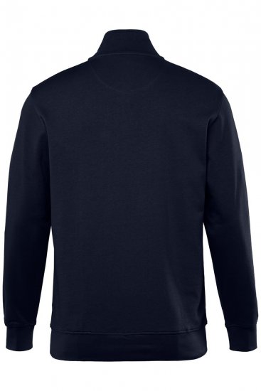 Men+ 856 Džemperis ar īsu rāvējslēdzēju Tumši zils - Džemperi un džemperi ar kapuci - Džemperi - 2XL-14XL