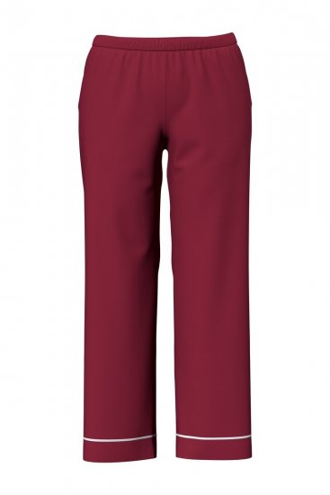 Ulla Popken 835397 Pidžama ar īsām piedurknēm un krekla apkakli Ceriņkrāsas - Pidžamas/Loungewear - 