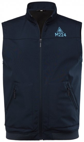 Men+ 414 Softshell veste ar stāvapkakli Tumši zils - Jakas & Lietus apģērbs - Jakas - 2XL-12XL