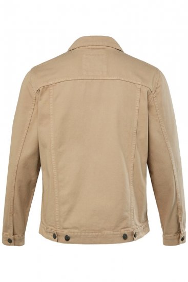 Men+ 446 Džinsa jaka ar krūšu kabatām Smilškrāsas - Jakas & Lietus apģērbs - Jakas - 2XL-12XL