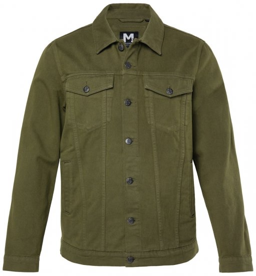 Men+ 446 Džinsa jaka ar krūšu kabatām Tumši olīvu - Jakas & Lietus apģērbs - Jakas - 2XL-12XL