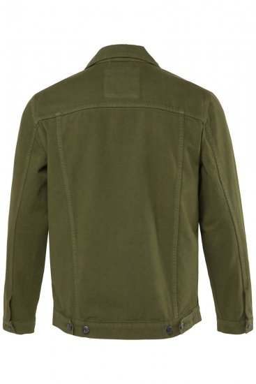 Men+ 446 Džinsa jaka ar krūšu kabatām Tumši olīvu - Jakas & Lietus apģērbs - Jakas - 2XL-12XL