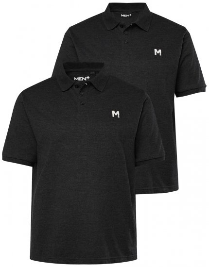 Men+ 258 Polo krekls Melns 2 gab. iepakojums - Polo krekli - Polo krekli - 2XL-8XL