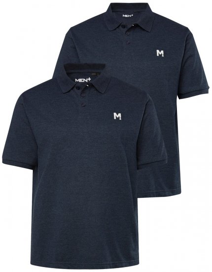 Men+ 258 Polo krekls Tumši zils 2 gab. iepakojums - Polo krekli - Polo krekli - 2XL-8XL