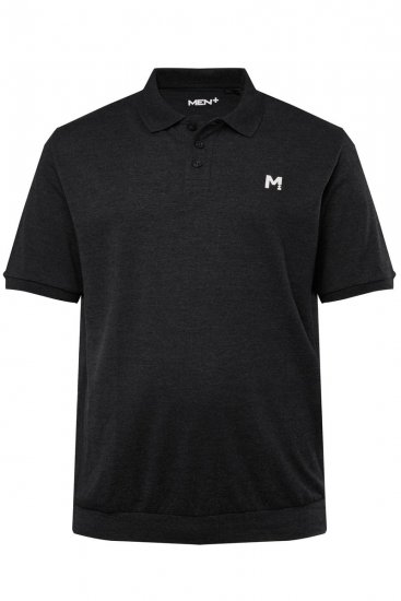Men+ 266 Polo krekls bellyfit Melns 2 gab. iepakojums - Polo krekli - Polo krekli - 2XL-8XL