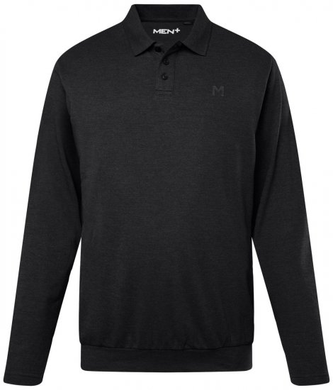 Men+ 274 Polo krekls ar garām piedurknēm bellyfit Melns - Polo krekli - Polo krekli - 2XL-8XL
