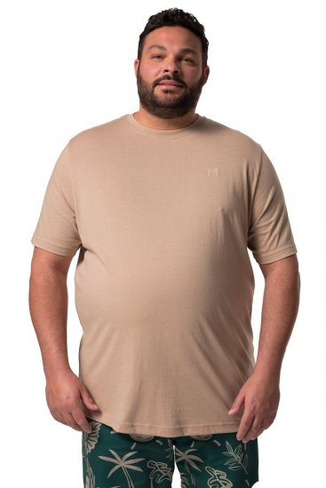 Men+ 276 T-krekls apaļu kakla izgriezumu Smilškrāsas - T-krekli - T-krekli - 2XL-14XL