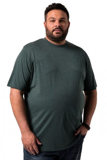 Men+ 276 T-krekls apaļu kakla izgriezumu Tumši zaļš - T-krekli - T-krekli - 2XL-14XL