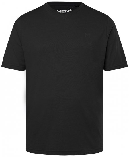 Men+ 279 T-krekls V veida kakla izgriezumu Melns - T-krekli - T-krekli - 2XL-14XL