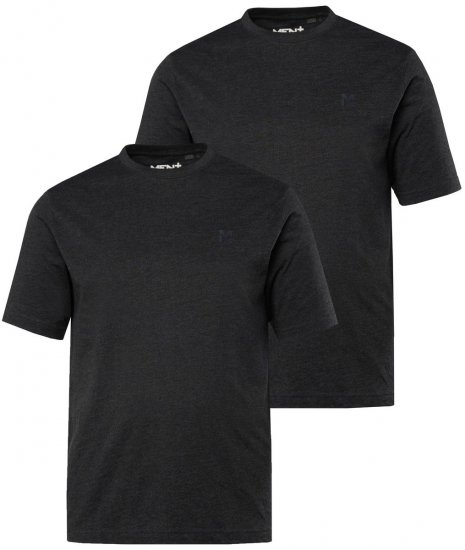 Men+ 285 T-krekls apaļu kakla izgriezumu Melns 2 gab. iepakojums - T-krekli - T-krekli - 2XL-14XL