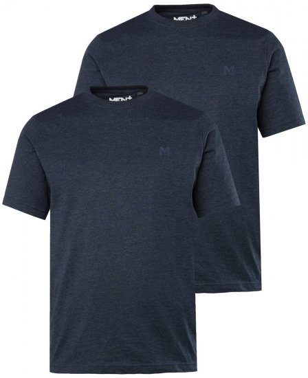 Men+ 285 T-krekls apaļu kakla izgriezumu Tumši zils 2 gab. iepakojums - T-krekli - T-krekli - 2XL-14XL