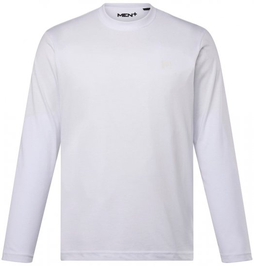 Men+ 307 T-krekls ar garām piedurknēm Balts - T-krekli - T-krekli - 2XL-14XL